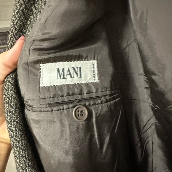Mani By Giorgio Armani Wool Blend Blazer Suit Jacket 39 R - Picture 4 of 8